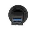 Schneider Electric USB Connector Straight Panel Female 1 Port USB Type A USB 3.0 IP20 XB5PUSB3