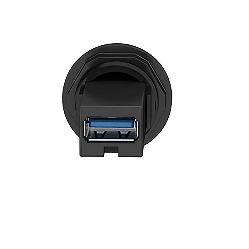 Schneider Electric USB Connector Straight Panel Female 1 Port USB Type A USB 3.0 IP20 XB5PUSB3