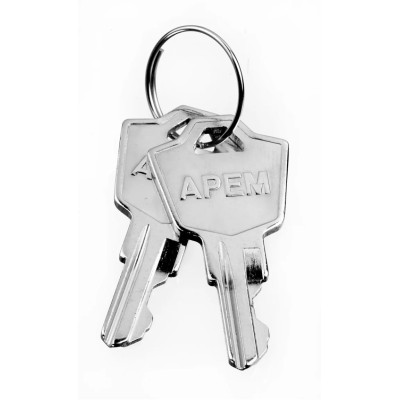 APEM 19mm Key Switch Key for LK Series, Single and Double Pole, Maintained and Momentary, LK-126