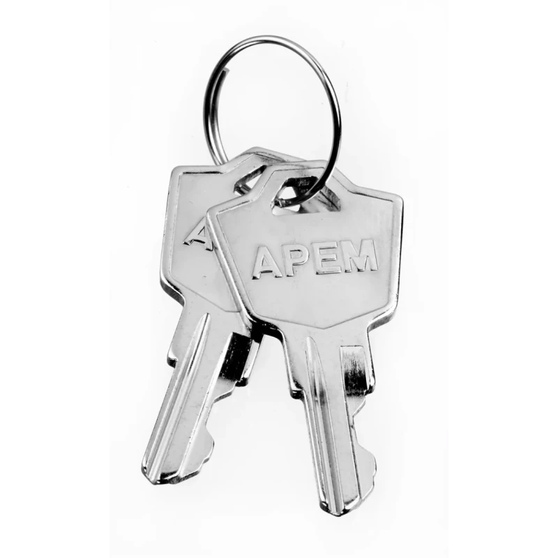 APEM 19mm Key Switch Key for LK Series, Single and Double Pole, Maintained and Momentary, LK-126
