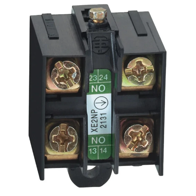 Telemecanique Sensors Limit Switch Contact Block OsiSense XC Series 2 Pole 2 NO Screw Clamp Terminal XE2NP2131