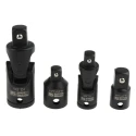 RS PRO 7-Piece 1/4 Inch Square Drive Impact Tool Adapter Set Chrome Vanadium Steel Blackened Finish 125-0933