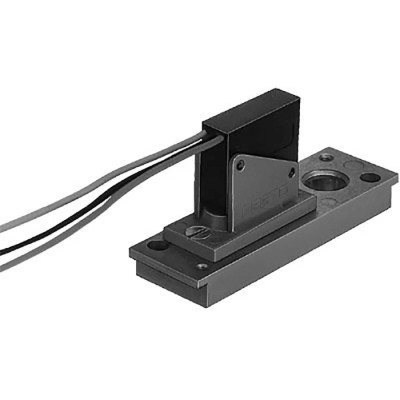 Festo Pressure Switch 1/8 in Port Size, 0 bar to 8 bar, 250 V AC, 100 mA, IP67, LED Indicator PE-1/8-2N-SW