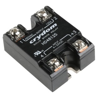 Crydom Solid State Relay, 125A Load, Panel Mount, 530V AC Load, 32V Control HD48