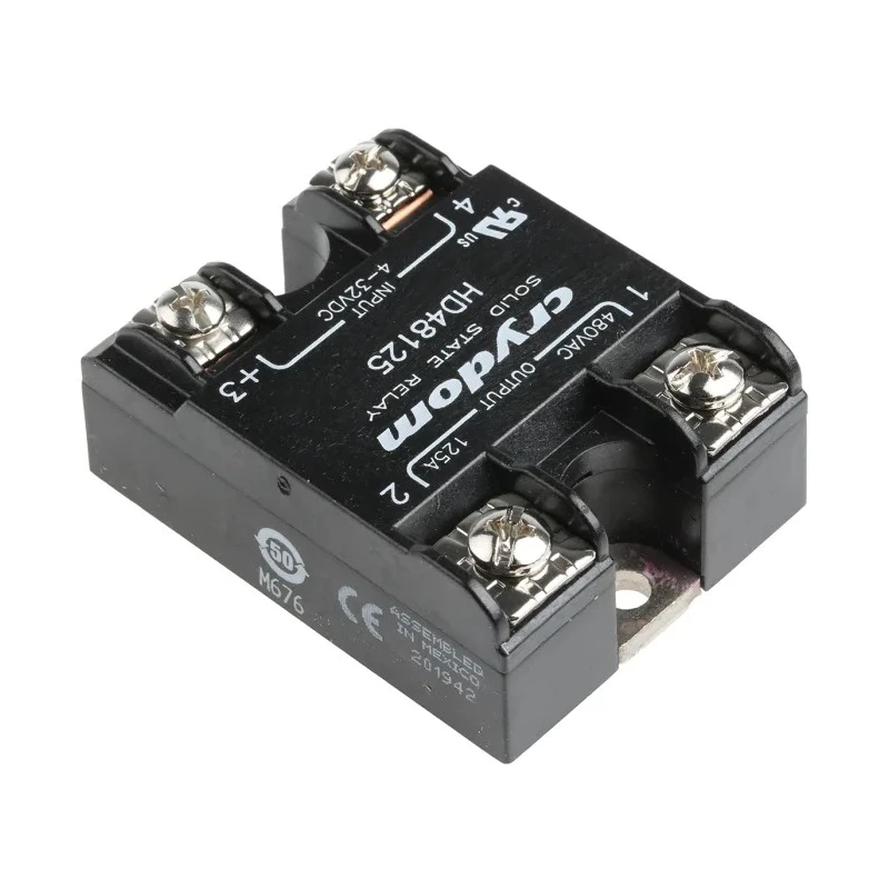Crydom Solid State Relay, 125A Load, Panel Mount, 530V AC Load, 32V Control HD48