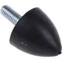 RS PRO M8 Anti-Vibration Mount Bump Stop 30 mm OD, 30 mm Height Rubber Damper 56 kg Load 126-5961