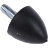 RS PRO M8 Anti-Vibration Mount Bump Stop 30 mm OD, 30 mm Height Rubber Damper 56 kg Load 126-5961