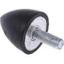 RS PRO M8 Anti-Vibration Mount Bump Stop 30 mm OD, 30 mm Height Rubber Damper 56 kg Load 126-5961