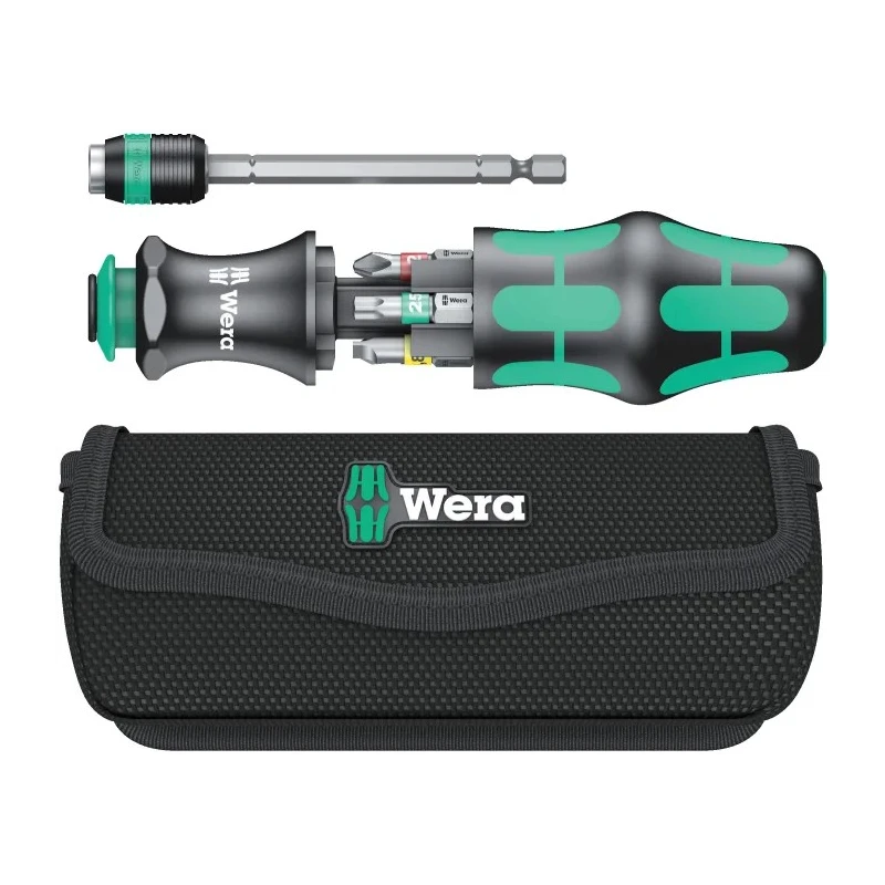 Wera Hex, Hex, Phillips, Pozidriv, Slotted, Torx Screwdriver Bit Set 7 Pieces 05051016001