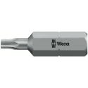 Wera Screwdriver Bit Hex Drive, 6.35 mm Tip, T8 Size, 25 mm Overall Length 05066498001