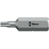 Wera Screwdriver Bit Hex Drive, 6.35 mm Tip, T8 Size, 25 mm Overall Length 05066498001