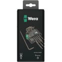 Wera 9-Piece Torx Key Set L Shape Long Arm Black Laser Finish 05073598001