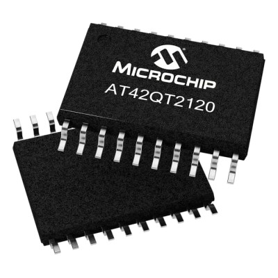 Microchip Spread-Spectrum Charge-Transfer Serial-I2C Touch Screen Controller TSSOP 20-Pin AT42QT2120-XU