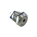 Bulgin Illuminated Momentary Push Button Switch, Panel Mount, 12 mm Cutout, SPST, Blue LED, IP67, 36V AC/DC MAV0120
