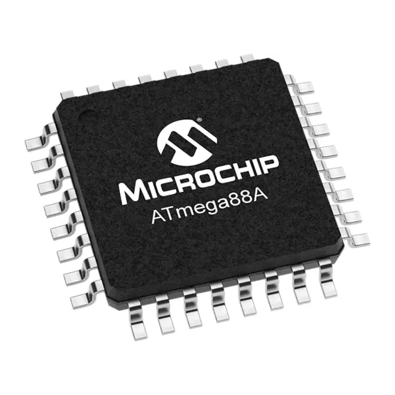 Microchip 8 bit AVR Microcontroller ATMEGA88A-AU, 20 MHz, 8kB FLASH, 32-Pin TQFP