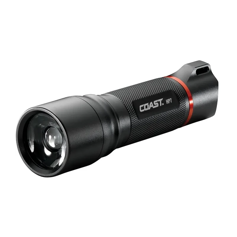 Coast LED Torch Black Aluminium Housing 410 lm Luminous Flux 4 AAA Batteries 142 mm Length HP7 Plus