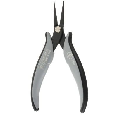 RS PRO Long Nose Plier 160mm Overall Length, 17mm Jaw, ESD Safe 245-0536