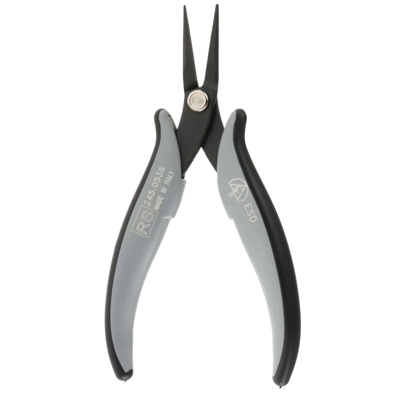RS PRO Long Nose Plier 160mm Overall Length, 17mm Jaw, ESD Safe 245-0536