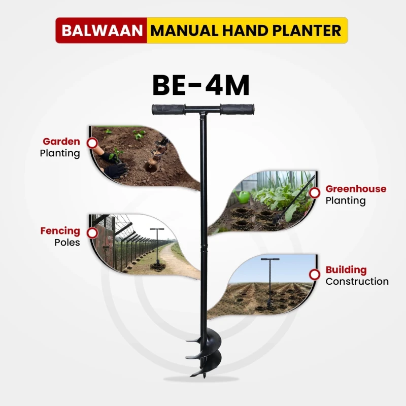 Shop Balwaan BE-4M Manual Earth Auger 4 Inch at Lowest Prices