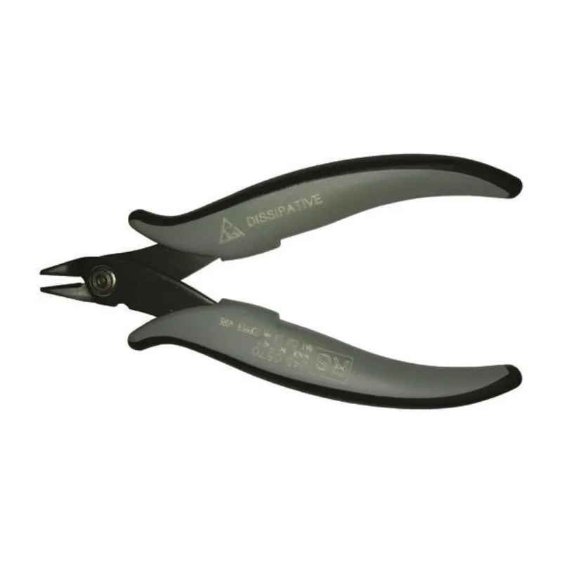 RS PRO Flush ESD Safe Cable Cutter, Side Cutter, 138mm Length, 10mm Jaw Width, 8mm Jaw Length, Model 245-0570