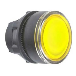 Schneider Electric Harmony Series Yellow Momentary Push Button Head 22 mm Cutout IP69K IP66 IP67 ZB5AW383