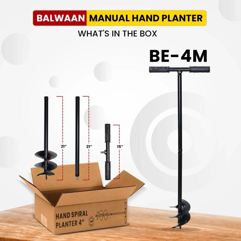 Shop Balwaan BE-4M Manual Earth Auger 4 Inch at Lowest Prices