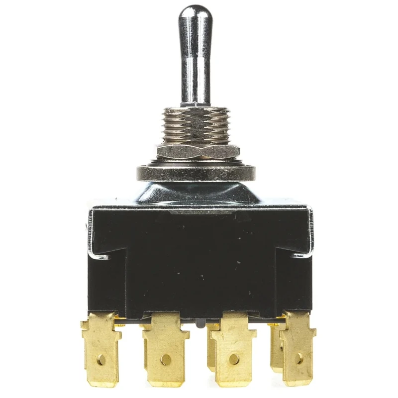 TE Connectivity Panel Mount Toggle Switch On-Off 4PST Tab Terminal 30 V dc 250 V ac A4TK15W04