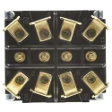 TE Connectivity Panel Mount Toggle Switch On-Off 4PST Tab Terminal 30 V dc 250 V ac A4TK15W04
