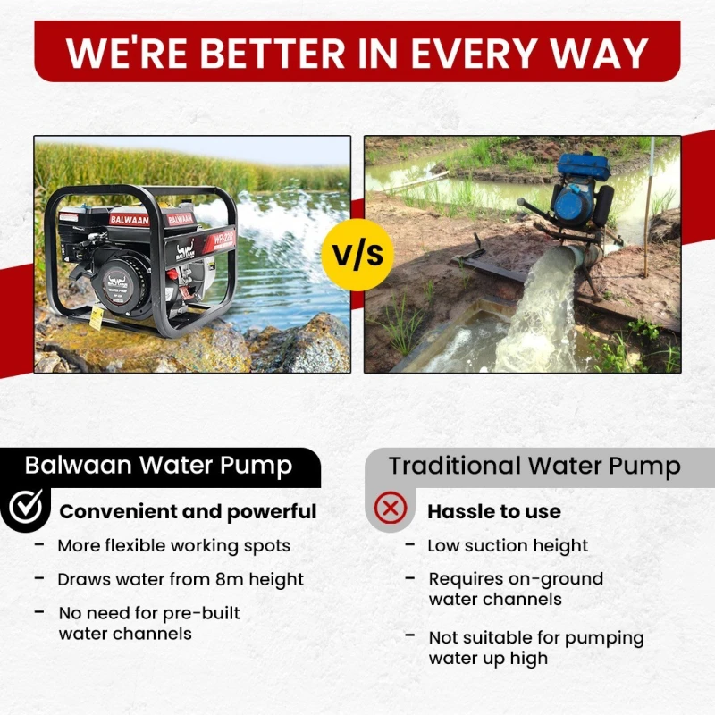 Buy Balwaan WP-22R 7HP Water Pump Get Best Deal