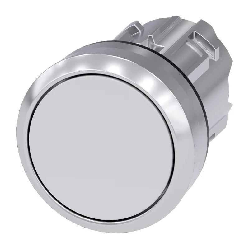 Siemens SIRIUS ACT 3SU10 Series White Latching Push Button Switch 22 mm Cutout IP69K IP67 IP66 3SU1050-0AA60-0AA0