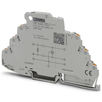 Phoenix Contact Surge Protector 10 kA TTC Series DIN Rail Mount 69.5mm Length 3.5mm Depth 2907325