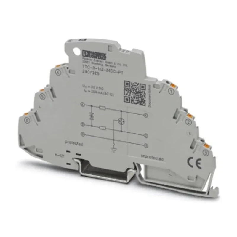 Phoenix Contact Surge Protector 10 kA TTC Series DIN Rail Mount 69.5mm Length 3.5mm Depth 2907325