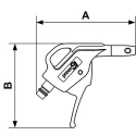 PREVOST 6 bar Blow Gun with European 7.4 Air Inlet BSP Composite Polyamide Nozzle EBG 07OSH