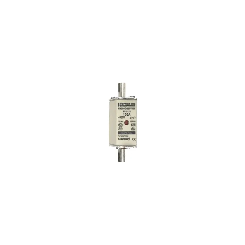 Mersen 100A NH Fuse NH000 500V AC Full Range Breaking Capacity NH Fuse NH000 NH000GG50V100/3