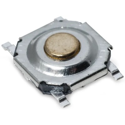 C & K Gold Tactile Switch Button SPST 20mA 15 V dc Surface Mount IP40 