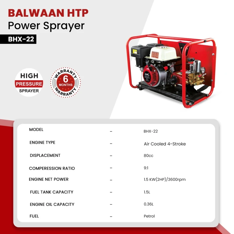 Buy Balwaan BHX-22 HTP Sprayer 80cc at Lowest Prices