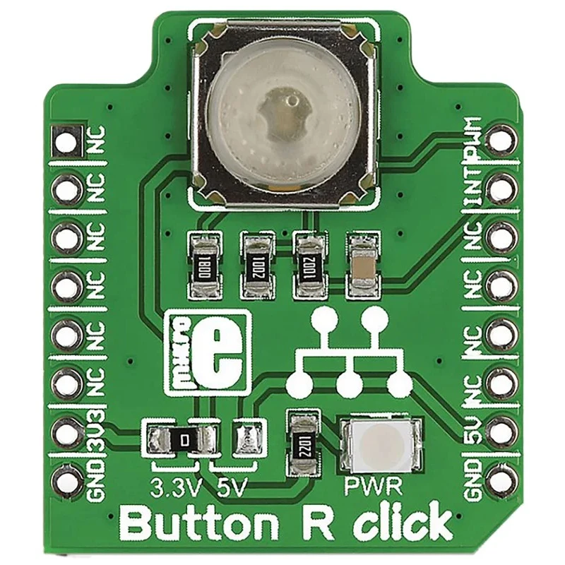 MikroElektronika Development Kit Button R mikroBUS Click Board MIKROE-1901