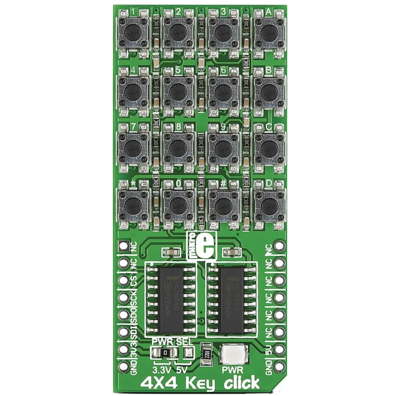 MikroElektronika 4 x 4 Key Keypad MikroBus Click Board MIKROE-1889