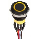 APEM AV Series Illuminated Push Button Switch Panel Mount SPST IP67 AV9522F1020870K