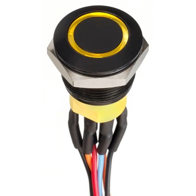 APEM AV Series Illuminated Push Button Switch Panel Mount SPST IP67 AV9522F1020870K
