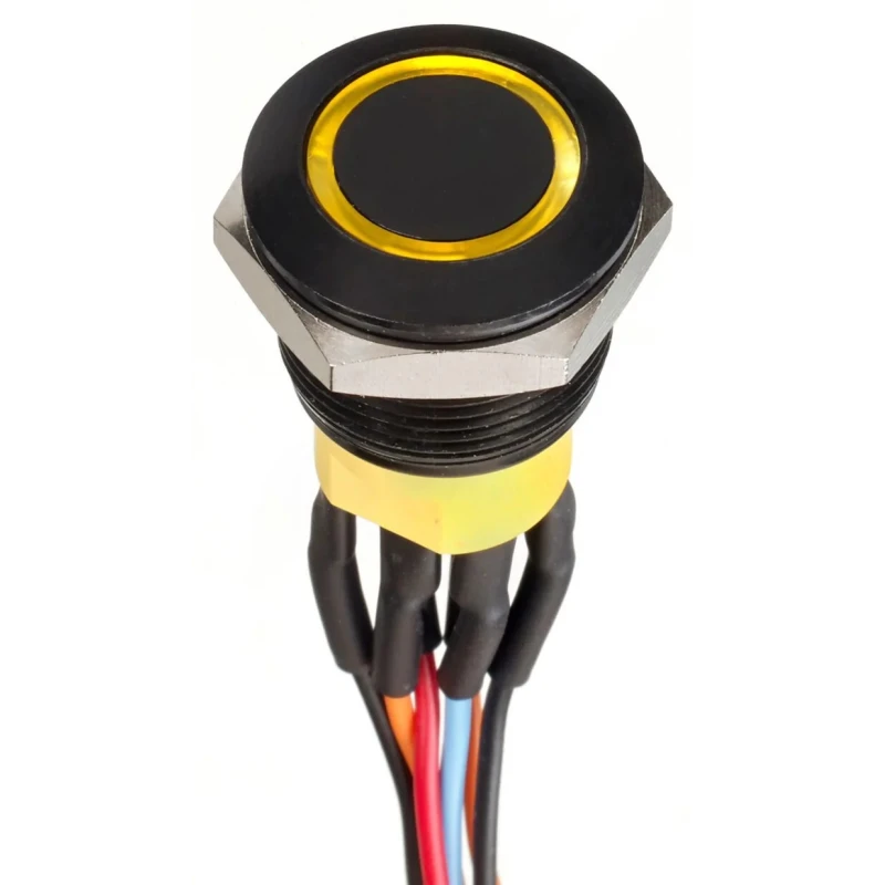 APEM AV Series Illuminated Push Button Switch Panel Mount SPST IP67 AV9522F1020870K