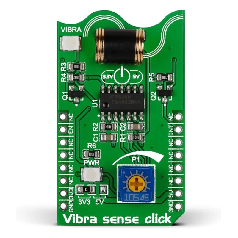 MikroElektronika Vibra Sense Click Vibration Sensor MikroBus Click Board MIKROE-1927