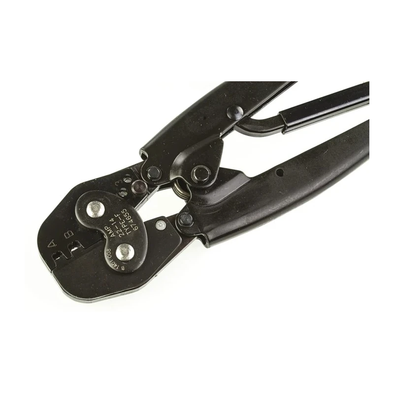 TE Connectivity CERTI-CRIMP Premium Grade Double Action Hand Crimp Tool for Faston 250 Terminals 674655