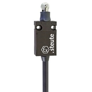 Steute EX 14 Series Roller Plunger Limit Switch, 2 NC Contacts, IP65 Fibreglass Reinforced Thermoplastic Ex 14 WR 2O-5m