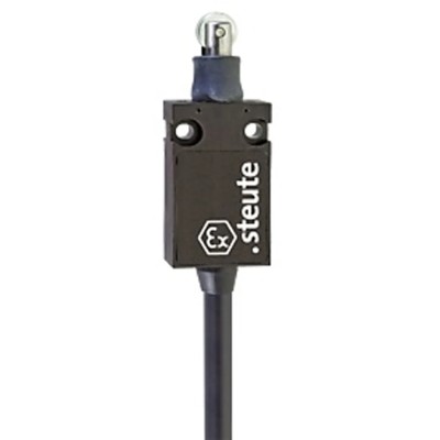 Steute EX 14 Series Roller Plunger Limit Switch, 2 NC Contacts, IP65 Fibreglass Reinforced Thermoplastic Ex 14 WR 2O-5m