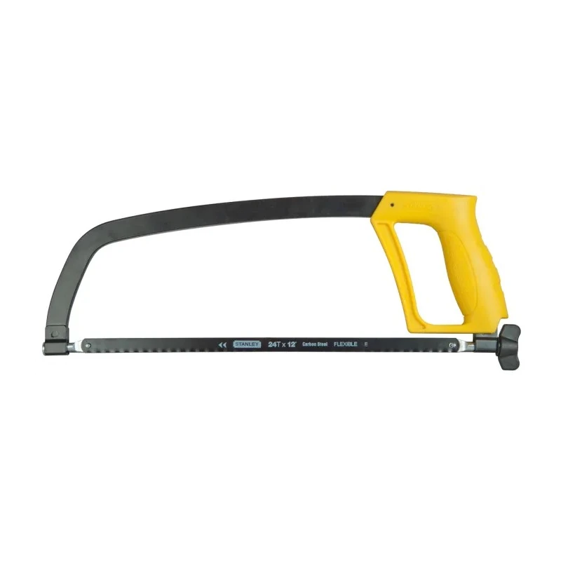 Stanley FatMax Solid Steel Frame 300 mm, 24 TPI Hacksaw with Enclosed Ribbed Shatterproof Handle 1-15-122