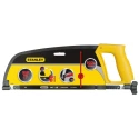 Stanley FatMax Solid Steel Frame 300 mm, 24 TPI Hacksaw with Enclosed Ribbed Shatterproof Handle 1-15-122