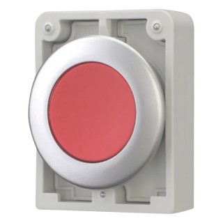 Eaton RMQ Titan M30 Series Red Momentary Push Button Switch, 30 mm Cutout, Metal, IP67 182918 M30C-FD-R