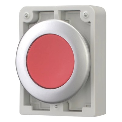 Eaton RMQ Titan M30 Series Red Momentary Push Button Switch, 30 mm Cutout, Metal, IP67 182918 M30C-FD-R