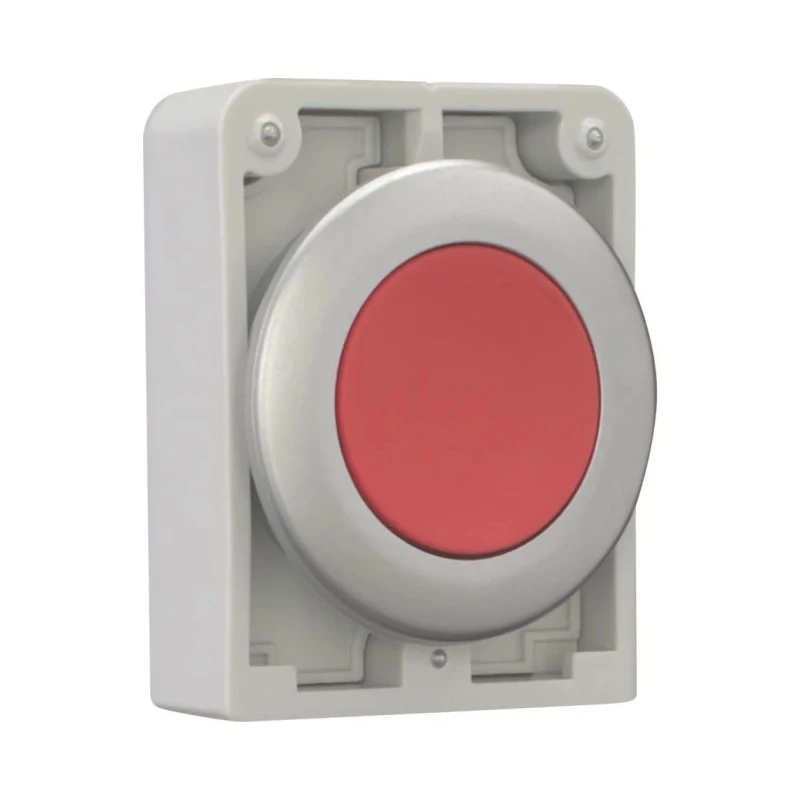 Eaton RMQ Titan M30 Series Red Momentary Push Button Switch, 30 mm Cutout, Metal, IP67 182918 M30C-FD-R